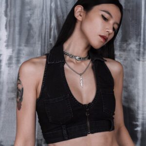 FUEL X MARS - Stainless steel cuban link chain necklace & stainless steel pendant for men and women