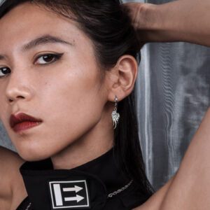 Icarus - Stainless steel earrings