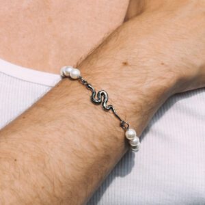 Lancer Accessoreis - Nirvana Bracelet - Pearl bracelet for men and women